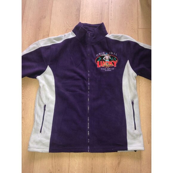 NWOT - DC Classic Purple and Grey Lucky Logger Fleece Zipper Jacket - XL - Picture 5 of 16